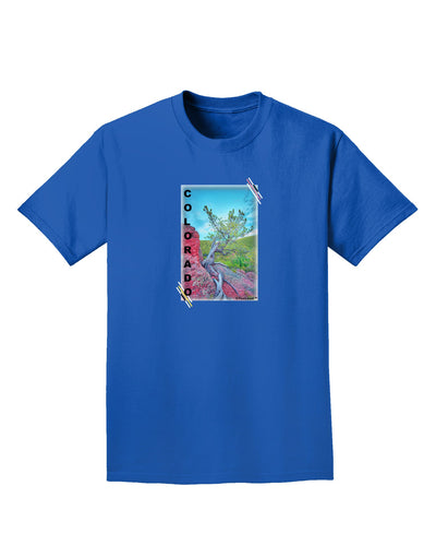 CO Cliffside Tree Text Adult Dark T-Shirt-Mens T-Shirt-TooLoud-Royal-Blue-Small-Davson Sales