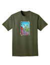 CO Cliffside Tree Text Adult Dark T-Shirt-Mens T-Shirt-TooLoud-Military-Green-Small-Davson Sales