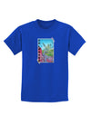 CO Cliffside Tree Text Childrens Dark T-Shirt-Childrens T-Shirt-TooLoud-Royal-Blue-X-Small-Davson Sales