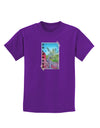 CO Cliffside Tree Text Childrens Dark T-Shirt-Childrens T-Shirt-TooLoud-Purple-X-Small-Davson Sales