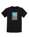 CO Cliffside Tree Text Childrens Dark T-Shirt-Childrens T-Shirt-TooLoud-Black-X-Small-Davson Sales