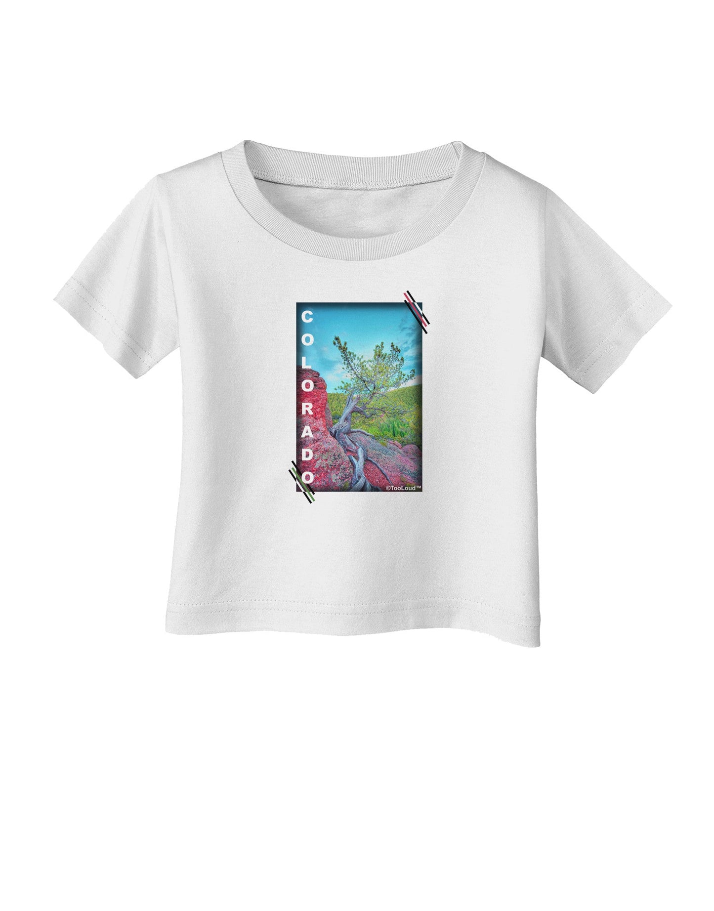 CO Cliffside Tree Text Infant T-Shirt-Infant T-Shirt-TooLoud-White-06-Months-Davson Sales