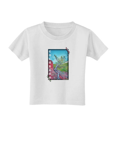 CO Cliffside Tree Text Toddler T-Shirt-Toddler T-Shirt-TooLoud-White-2T-Davson Sales