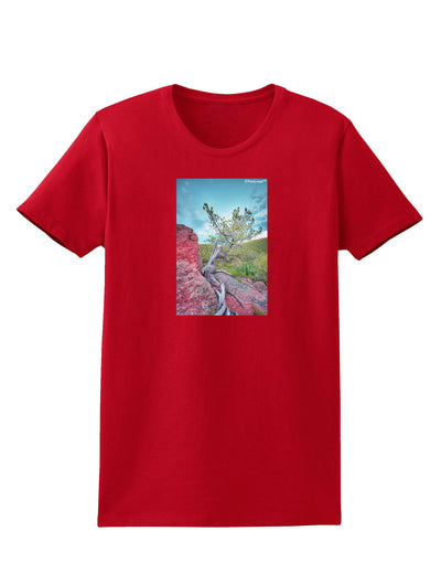 CO Cliffside Tree Womens Dark T-Shirt-TooLoud-Red-X-Small-Davson Sales