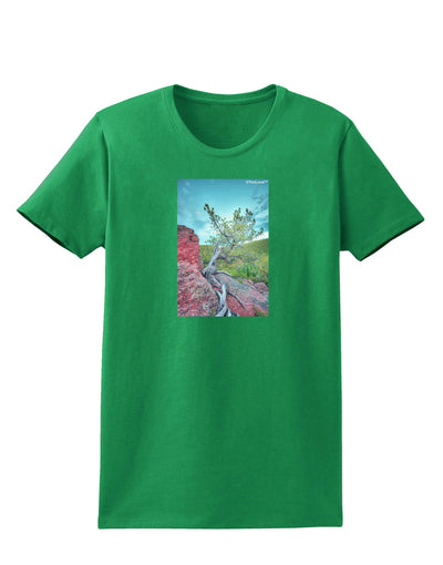 CO Cliffside Tree Womens Dark T-Shirt-TooLoud-Kelly-Green-X-Small-Davson Sales