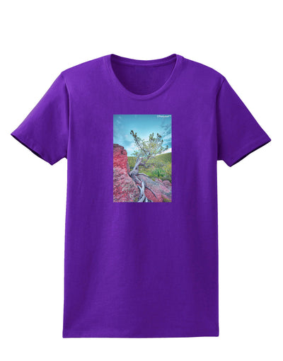 CO Cliffside Tree Womens Dark T-Shirt-TooLoud-Purple-X-Small-Davson Sales