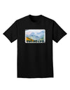 CO Fog Mountains Text Adult Dark T-Shirt-Mens T-Shirt-TooLoud-Black-Small-Davson Sales