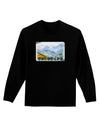 CO Fog Mountains Text Adult Long Sleeve Dark T-Shirt-TooLoud-Black-Small-Davson Sales