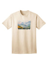 CO Fog Mountains Text Adult T-Shirt-Mens T-Shirt-TooLoud-Natural-Small-Davson Sales