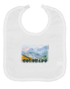 CO Fog Mountains Text Baby Bib