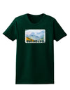 CO Fog Mountains Text Womens Dark T-Shirt-TooLoud-Forest-Green-Small-Davson Sales