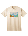 CO Fog Mountains Watercolor Adult T-Shirt-Mens T-Shirt-TooLoud-Natural-Small-Davson Sales