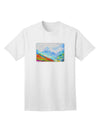 CO Fog Mountains Watercolor Adult T-Shirt-Mens T-Shirt-TooLoud-White-Small-Davson Sales