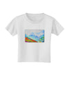 CO Fog Mountains Watercolor Toddler T-Shirt-Toddler T-Shirt-TooLoud-White-2T-Davson Sales