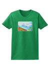 CO Fog Mountains Watercolor Womens Dark T-Shirt-TooLoud-Kelly-Green-X-Small-Davson Sales