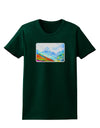 CO Fog Mountains Watercolor Womens Dark T-Shirt-TooLoud-Forest-Green-Small-Davson Sales