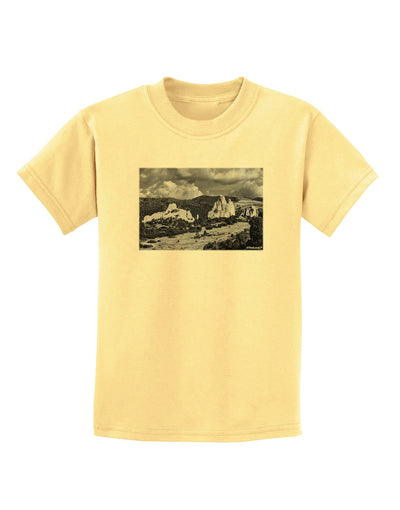 CO Mountain Forest Scene Childrens T-Shirt-Childrens T-Shirt-TooLoud-Daffodil-Yellow-X-Small-Davson Sales