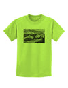 CO Mountain Forest Scene Childrens T-Shirt-Childrens T-Shirt-TooLoud-Lime-Green-X-Small-Davson Sales