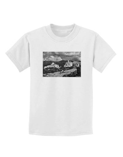 CO Mountain Forest Scene Childrens T-Shirt-Childrens T-Shirt-TooLoud-White-X-Small-Davson Sales