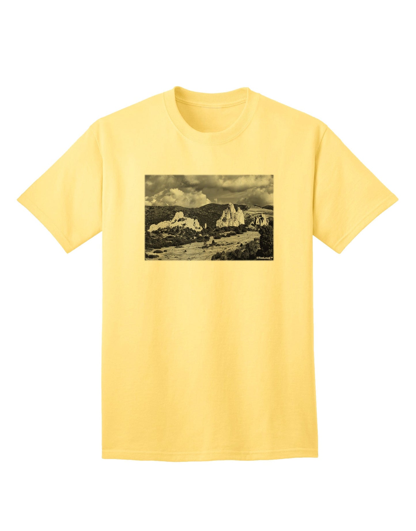 CO Mountain Forest Scene - Premium Adult T-Shirt Collection-Mens T-shirts-TooLoud-Yellow-Small-Davson Sales