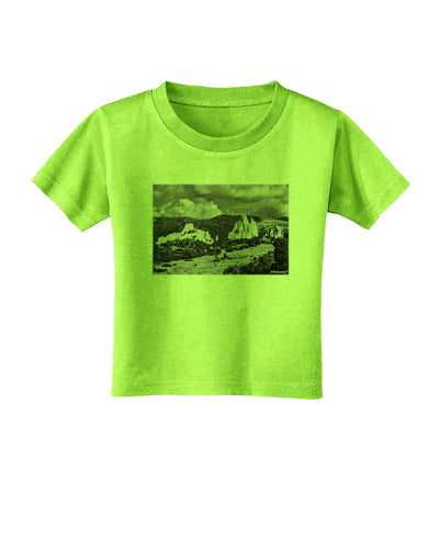 CO Mountain Forest Scene Toddler T-Shirt-Toddler T-Shirt-TooLoud-Lime-Green-2T-Davson Sales