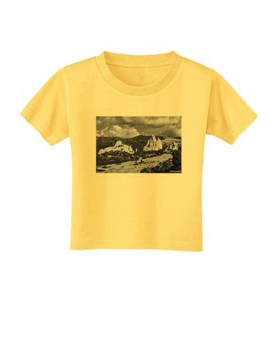 CO Mountain Forest Scene Toddler T-Shirt-Toddler T-Shirt-TooLoud-Yellow-2T-Davson Sales