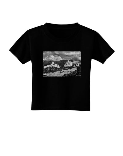 CO Mountain Forest Scene Toddler T-Shirt Dark-Toddler T-Shirt-TooLoud-Black-2T-Davson Sales