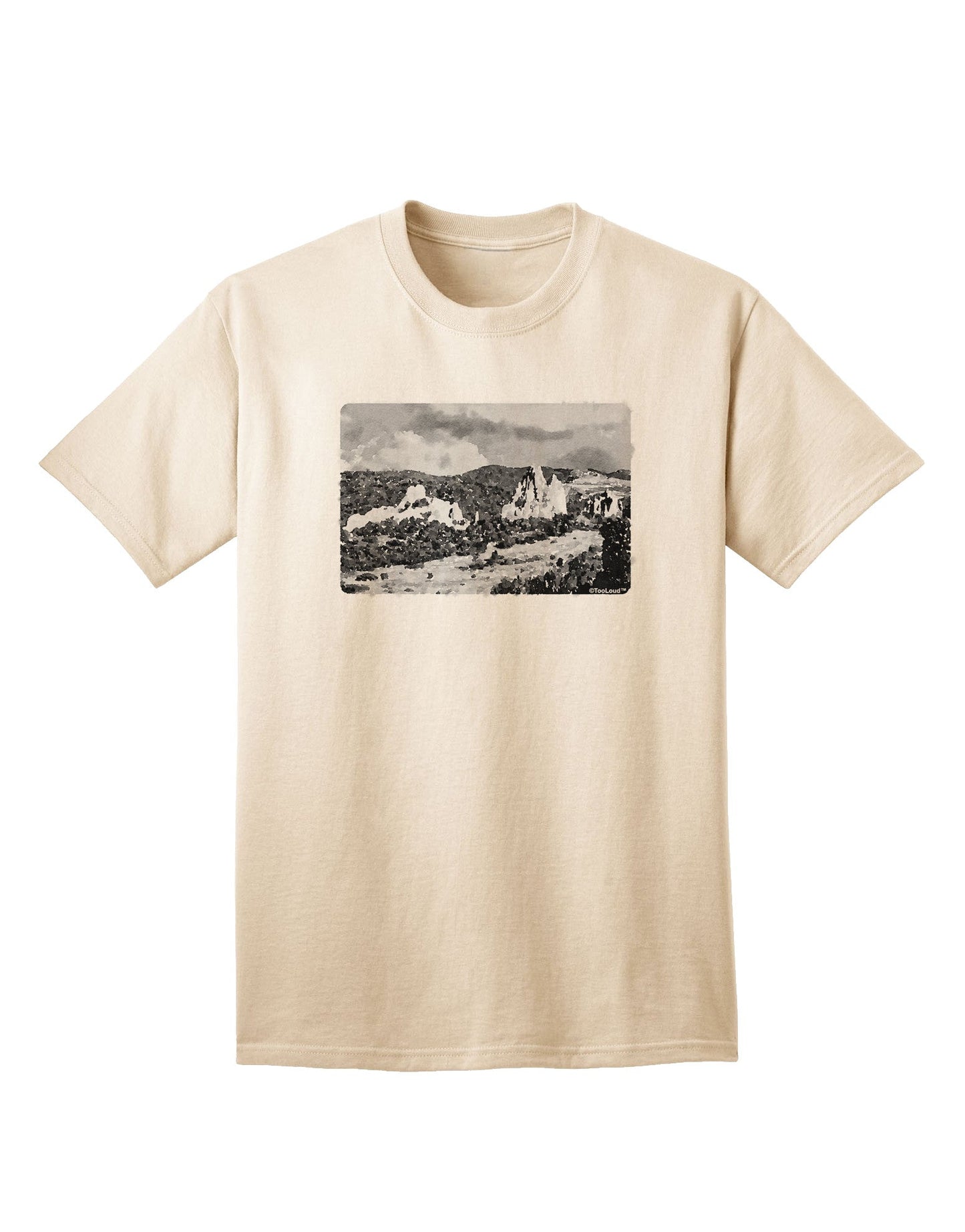 CO Mountain Forest Watercolor - Premium Adult T-Shirt Collection-Mens T-shirts-TooLoud-Natural-Small-Davson Sales