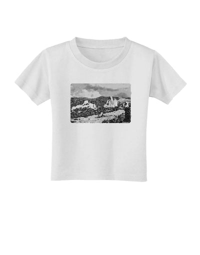 CO Mountain Forest Watercolor Toddler T-Shirt-Toddler T-Shirt-TooLoud-White-2T-Davson Sales