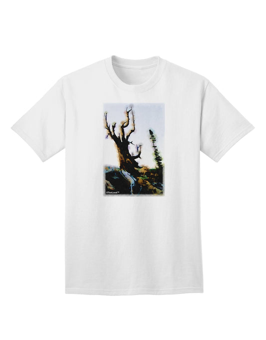 CO Mountain Scenery: Premium Watercolor-Print Adult T-Shirt Collection-Mens T-shirts-TooLoud-White-Small-Davson Sales