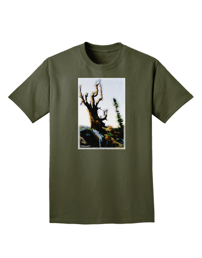 CO Mountain Scenery Watercolor Adult Dark T-Shirt-Mens T-Shirt-TooLoud-Military-Green-Small-Davson Sales