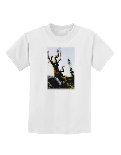 CO Mountain Scenery Watercolor Childrens T-Shirt-Childrens T-Shirt-TooLoud-White-X-Small-Davson Sales