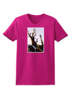 CO Mountain Scenery Watercolor Womens Dark T-Shirt-TooLoud-Hot-Pink-Small-Davson Sales