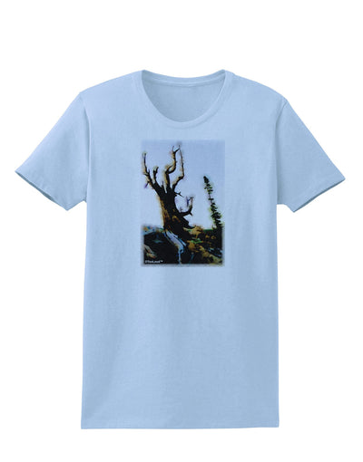 CO Mountain Scenery Watercolor Womens T-Shirt-Womens T-Shirt-TooLoud-Light-Blue-X-Small-Davson Sales