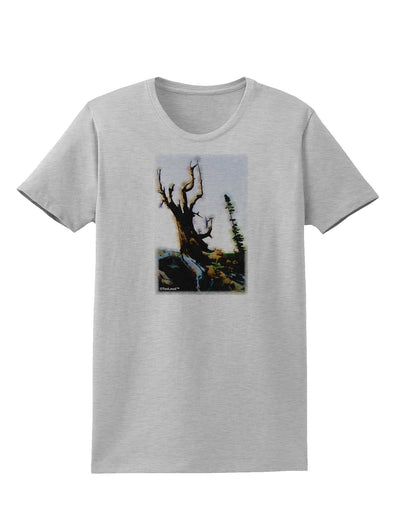 CO Mountain Scenery Watercolor Womens T-Shirt-Womens T-Shirt-TooLoud-AshGray-X-Small-Davson Sales