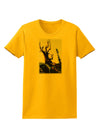 CO Mountain Scenery Watercolor Womens T-Shirt-Womens T-Shirt-TooLoud-Gold-X-Small-Davson Sales