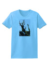 CO Mountain Scenery Watercolor Womens T-Shirt-Womens T-Shirt-TooLoud-Aquatic-Blue-X-Small-Davson Sales