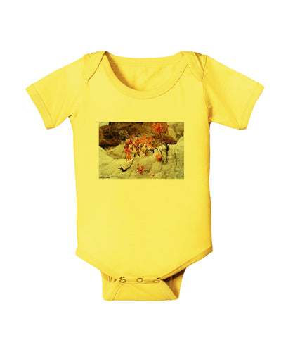 CO Painted Mines Baby Romper Bodysuit-Baby Romper-TooLoud-Yellow-06-Months-Davson Sales