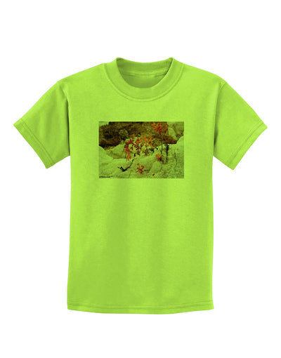 CO Painted Mines Childrens T-Shirt-Childrens T-Shirt-TooLoud-Lime-Green-X-Small-Davson Sales