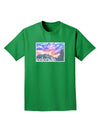 CO Rainbow Sunset Watercolor Text Adult Dark T-Shirt-Mens T-Shirt-TooLoud-Kelly-Green-Small-Davson Sales