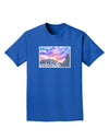 CO Rainbow Sunset Watercolor Text Adult Dark T-Shirt-Mens T-Shirt-TooLoud-Royal-Blue-Small-Davson Sales