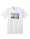 CO Rainbow Sunset Watercolor Text Adult T-Shirt-Mens T-Shirt-TooLoud-White-Small-Davson Sales