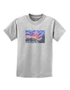 CO Rainbow Sunset Watercolor Text Childrens T-Shirt-Childrens T-Shirt-TooLoud-AshGray-X-Small-Davson Sales