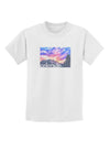 CO Rainbow Sunset Watercolor Text Childrens T-Shirt-Childrens T-Shirt-TooLoud-White-X-Small-Davson Sales