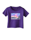 CO Rainbow Sunset Watercolor Text Infant T-Shirt Dark-Infant T-Shirt-TooLoud-Purple-06-Months-Davson Sales