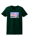 CO Rainbow Sunset Watercolor Text Womens Dark T-Shirt-TooLoud-Forest-Green-Small-Davson Sales