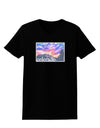 CO Rainbow Sunset Watercolor Text Womens Dark T-Shirt-TooLoud-Black-X-Small-Davson Sales