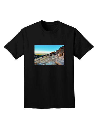 CO Rockies View Adult Dark T-Shirt-Mens T-Shirt-TooLoud-Black-Small-Davson Sales