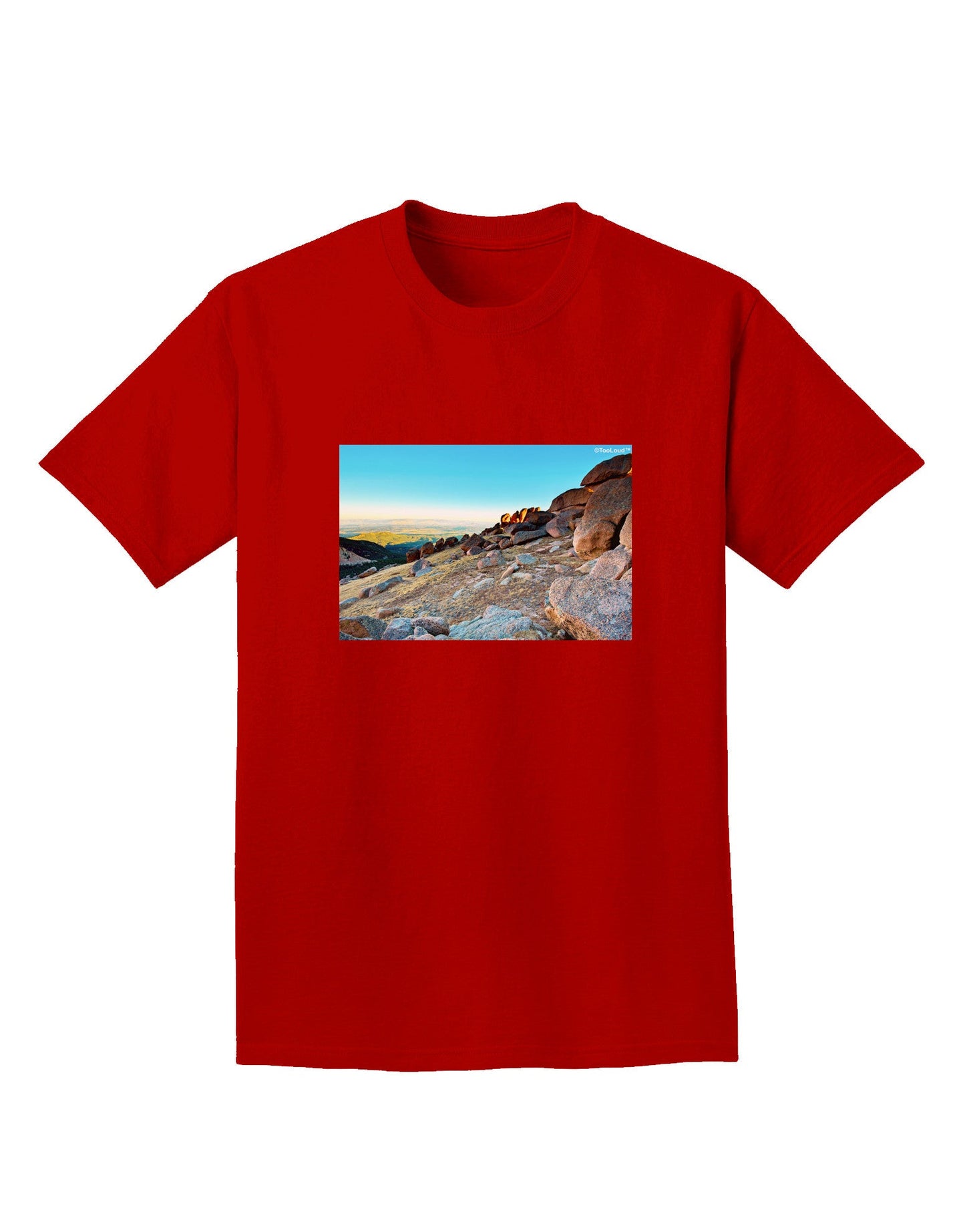 CO Rockies View Adult Dark T-Shirt-Mens T-Shirt-TooLoud-Red-Small-Davson Sales