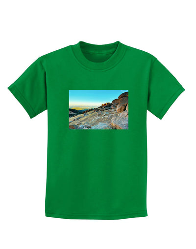 CO Rockies View Childrens Dark T-Shirt-Childrens T-Shirt-TooLoud-Kelly-Green-X-Small-Davson Sales